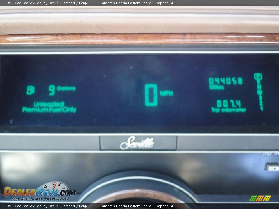 1990 Cadillac Seville STS Gauges Photo #18