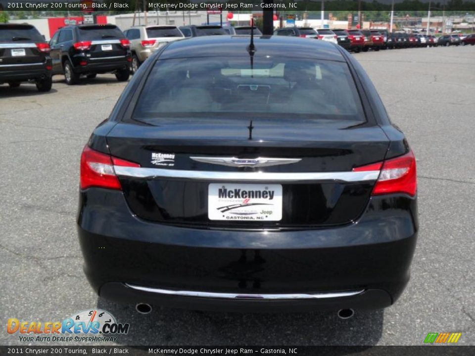2011 Chrysler 200 Touring Black / Black Photo #3