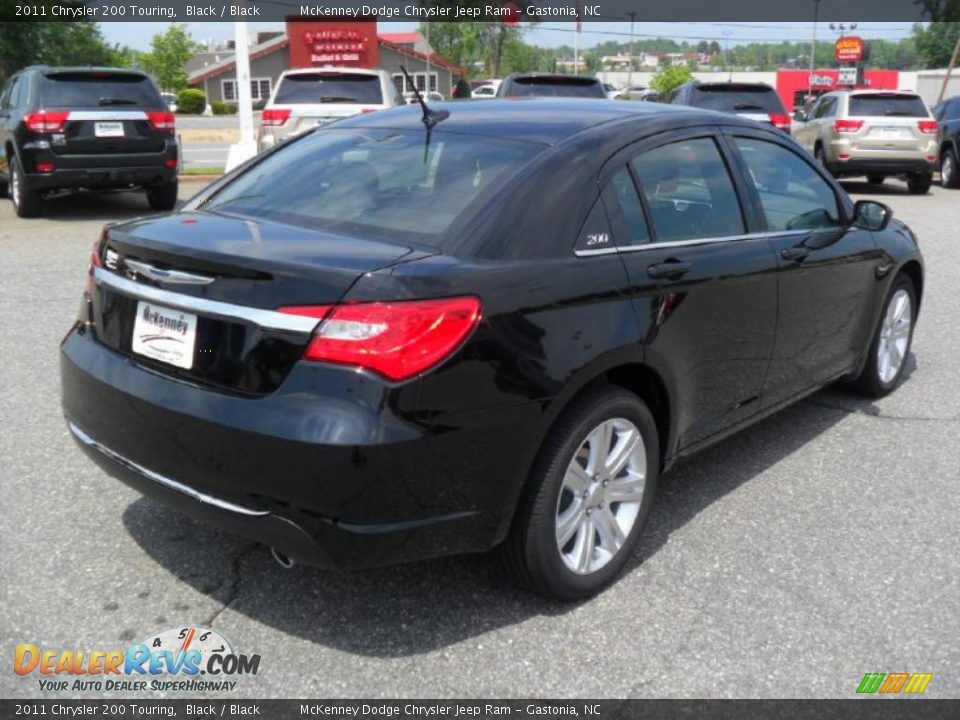 2011 Chrysler 200 Touring Black / Black Photo #4