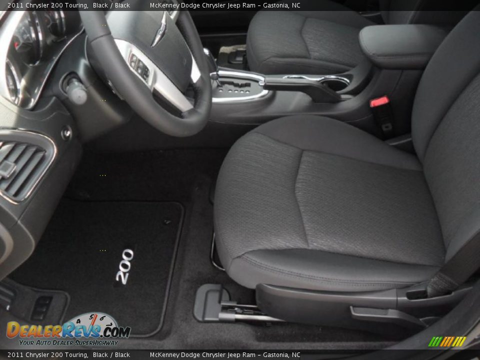 2011 Chrysler 200 Touring Black / Black Photo #7