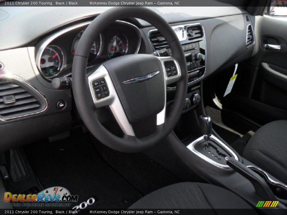 2011 Chrysler 200 Touring Black / Black Photo #24