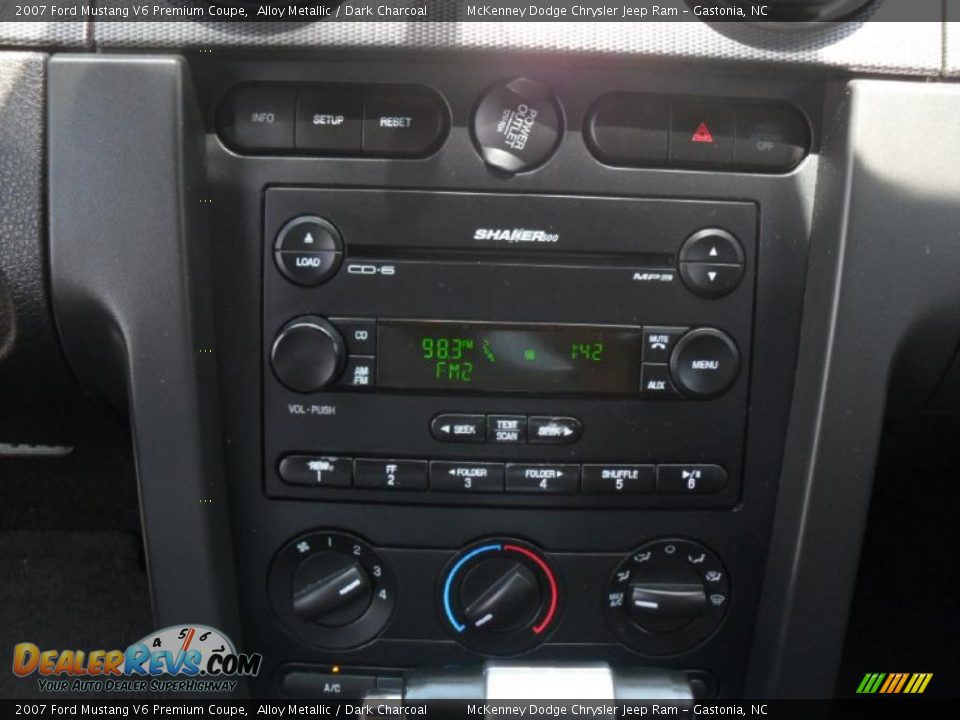 2007 Ford Mustang V6 Premium Coupe Alloy Metallic / Dark Charcoal Photo #11