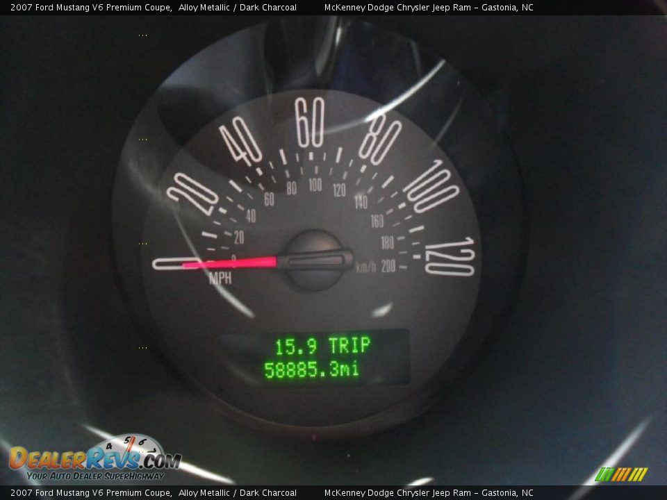 2007 Ford Mustang V6 Premium Coupe Alloy Metallic / Dark Charcoal Photo #13