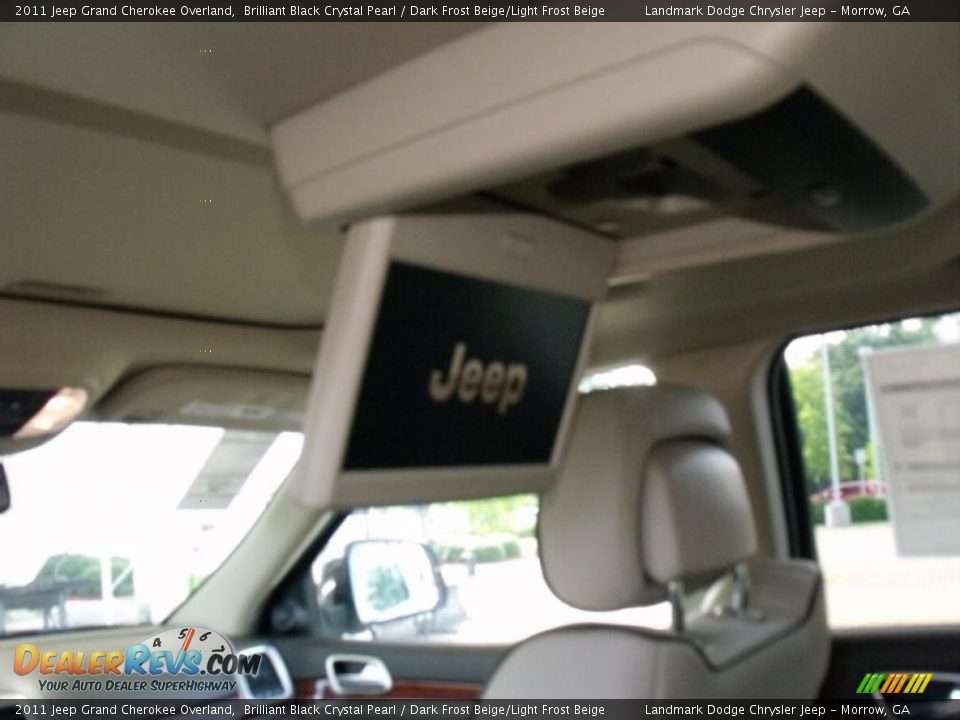 2011 Jeep Grand Cherokee Overland Brilliant Black Crystal Pearl / Dark Frost Beige/Light Frost Beige Photo #8