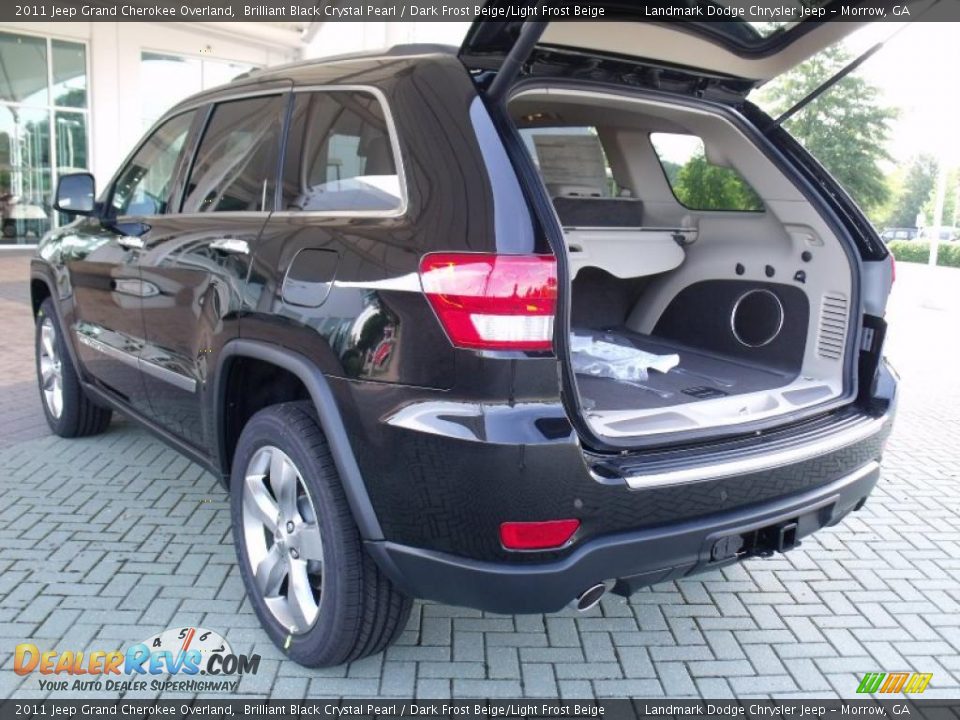 2011 Jeep Grand Cherokee Overland Brilliant Black Crystal Pearl / Dark Frost Beige/Light Frost Beige Photo #10