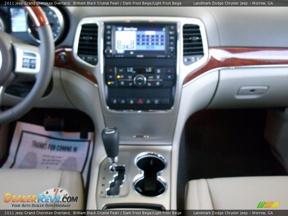 2011 Jeep Grand Cherokee Overland Brilliant Black Crystal Pearl / Dark Frost Beige/Light Frost Beige Photo #13