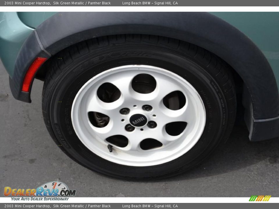 2003 Mini Cooper Hardtop Silk Green Metallic / Panther Black Photo #2