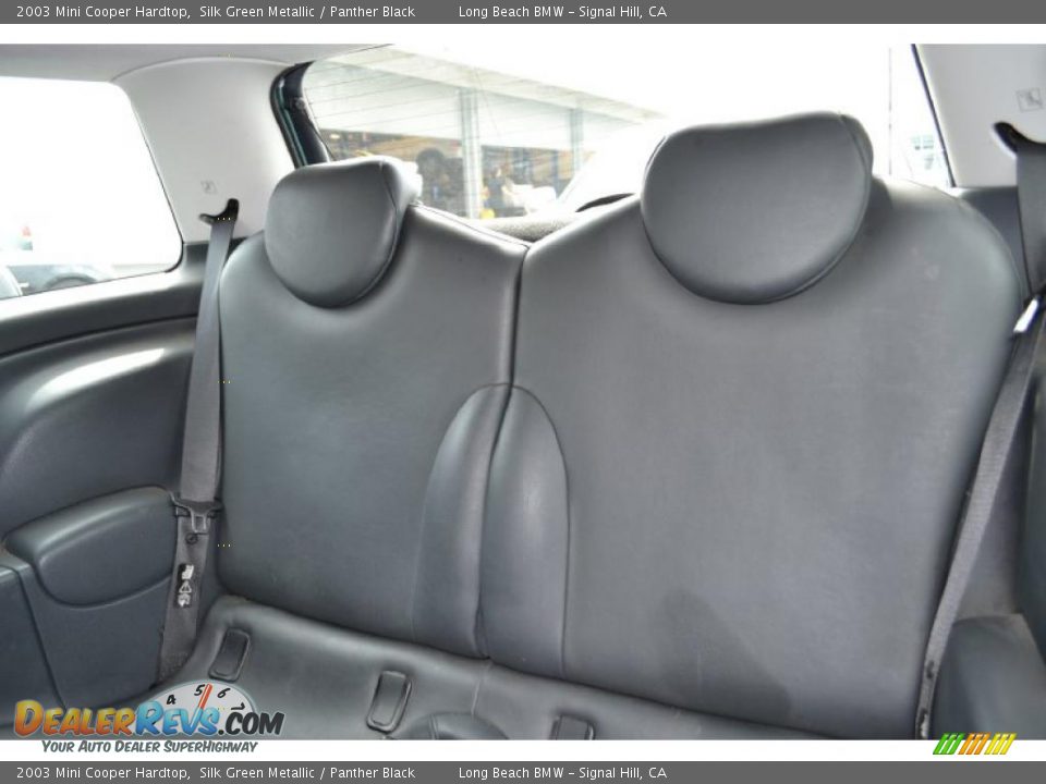 2003 Mini Cooper Hardtop Silk Green Metallic / Panther Black Photo #6