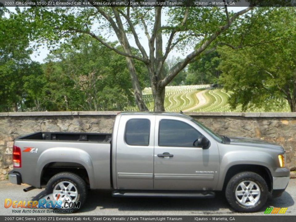 Steel Gray Metallic 2007 GMC Sierra 1500 Z71 Extended Cab 4x4 Photo #2