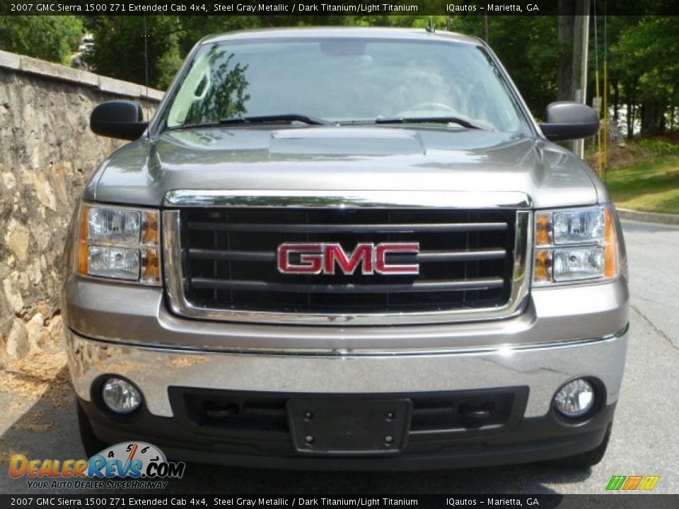 2007 GMC Sierra 1500 Z71 Extended Cab 4x4 Steel Gray Metallic / Dark Titanium/Light Titanium Photo #3