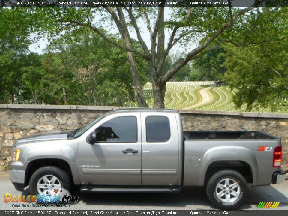 Steel Gray Metallic 2007 GMC Sierra 1500 Z71 Extended Cab 4x4 Photo #5