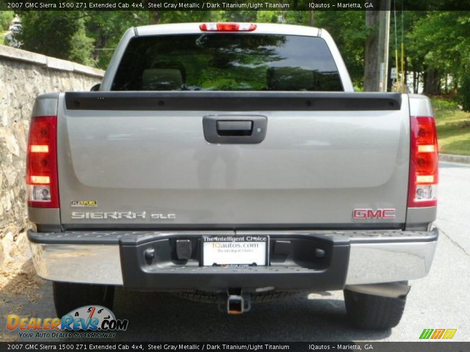 2007 GMC Sierra 1500 Z71 Extended Cab 4x4 Steel Gray Metallic / Dark Titanium/Light Titanium Photo #6