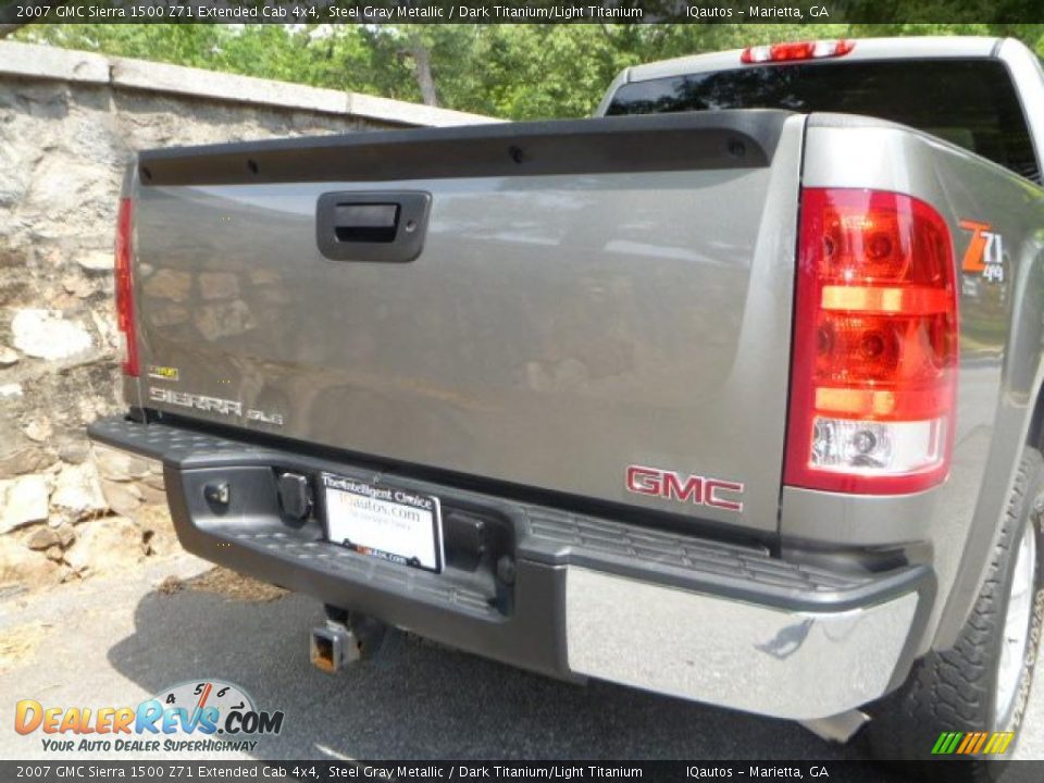 2007 GMC Sierra 1500 Z71 Extended Cab 4x4 Steel Gray Metallic / Dark Titanium/Light Titanium Photo #13