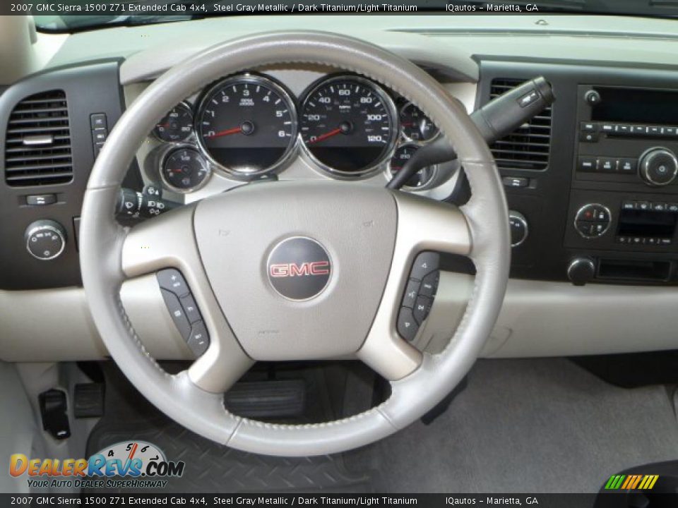 2007 GMC Sierra 1500 Z71 Extended Cab 4x4 Steering Wheel Photo #18