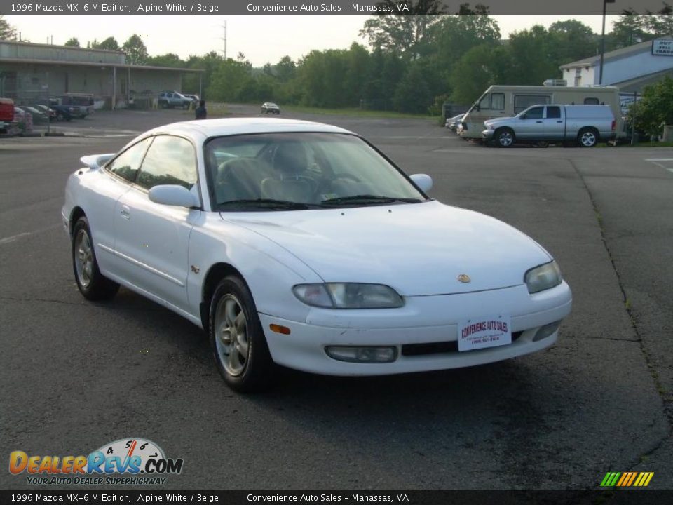 1996 Mazda MX-6 M Edition Alpine White / Beige Photo #2