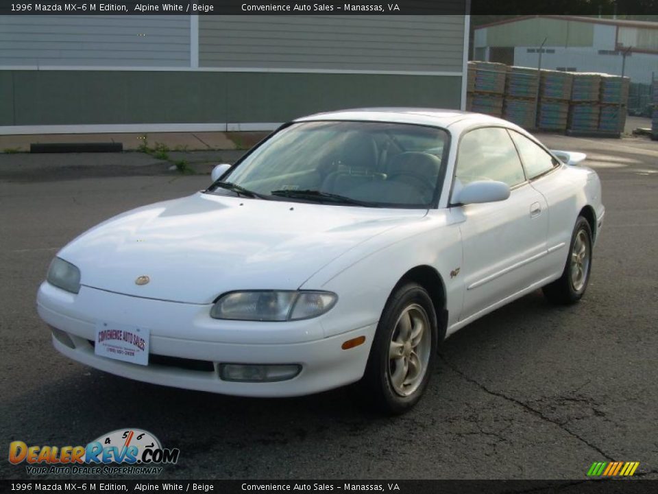 1996 Mazda MX-6 M Edition Alpine White / Beige Photo #4