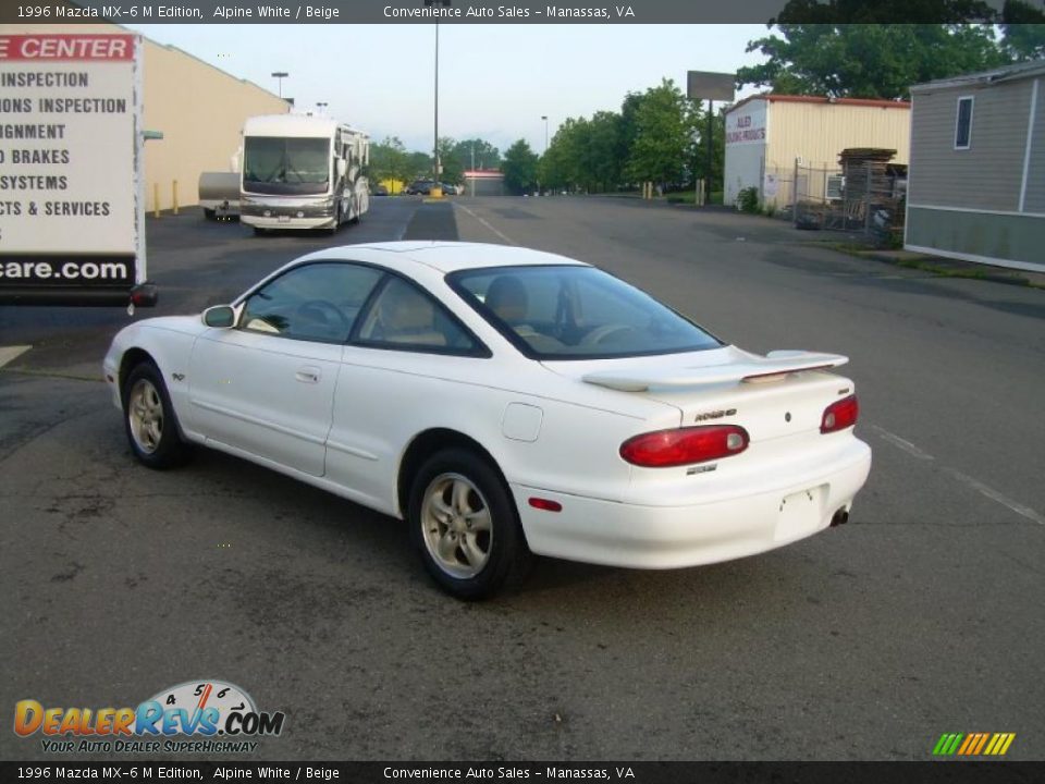 1996 Mazda MX-6 M Edition Alpine White / Beige Photo #6