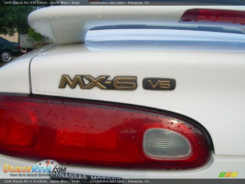 1996 Mazda MX-6 M Edition Alpine White / Beige Photo #9