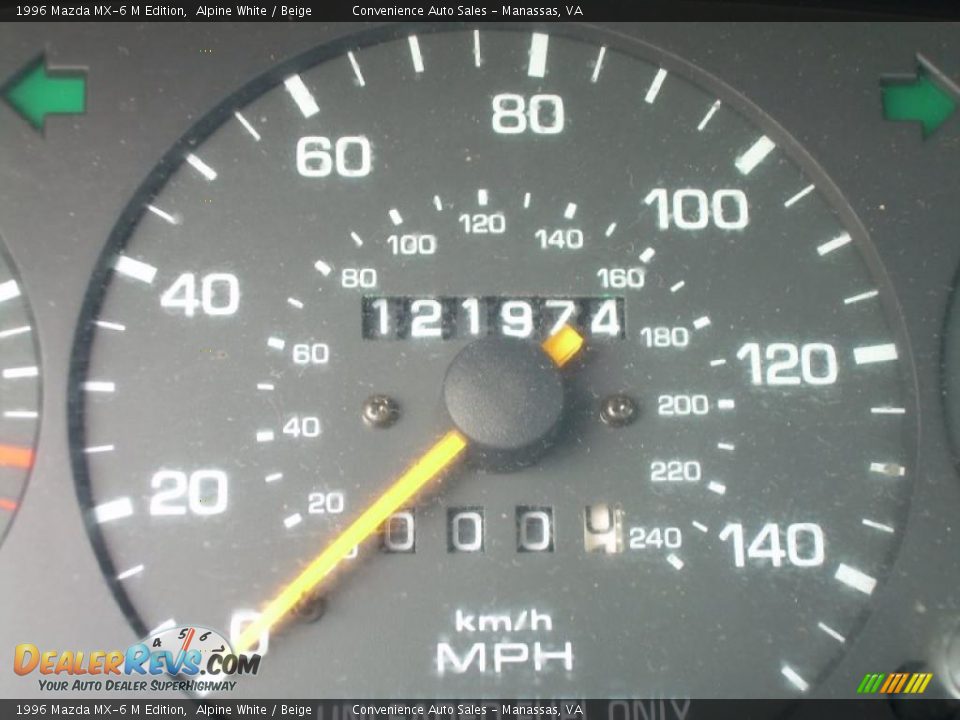 1996 Mazda MX-6 M Edition Alpine White / Beige Photo #13