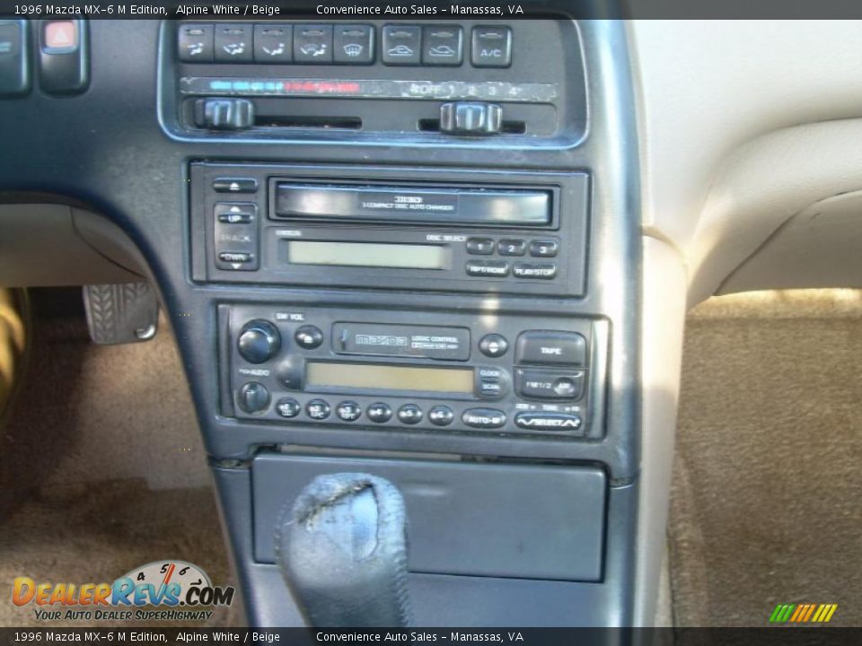 1996 Mazda MX-6 M Edition Alpine White / Beige Photo #15