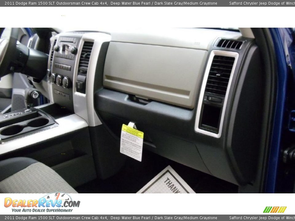 2011 Dodge Ram 1500 SLT Outdoorsman Crew Cab 4x4 Deep Water Blue Pearl / Dark Slate Gray/Medium Graystone Photo #20