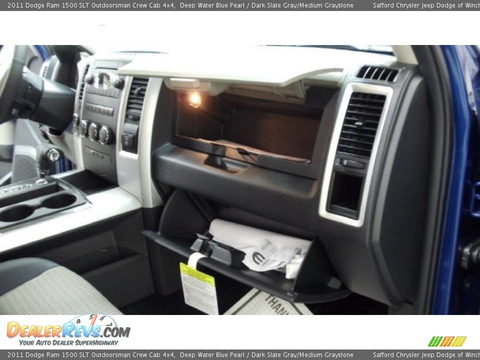 2011 Dodge Ram 1500 SLT Outdoorsman Crew Cab 4x4 Deep Water Blue Pearl / Dark Slate Gray/Medium Graystone Photo #21