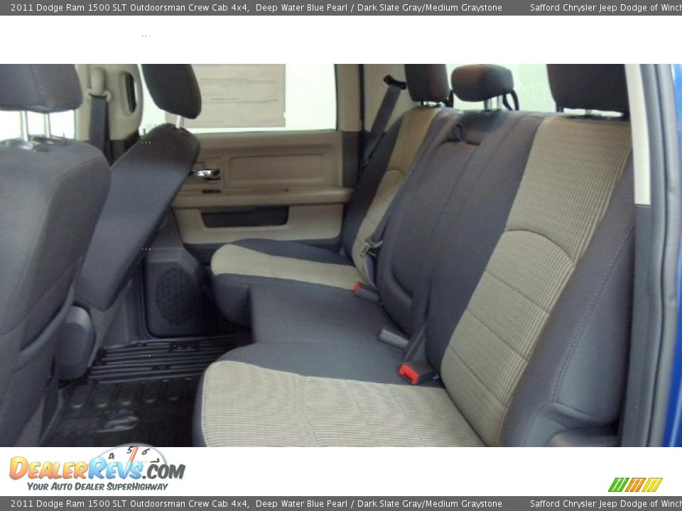 2011 Dodge Ram 1500 SLT Outdoorsman Crew Cab 4x4 Deep Water Blue Pearl / Dark Slate Gray/Medium Graystone Photo #23