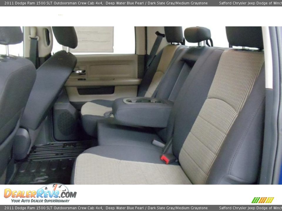 2011 Dodge Ram 1500 SLT Outdoorsman Crew Cab 4x4 Deep Water Blue Pearl / Dark Slate Gray/Medium Graystone Photo #24