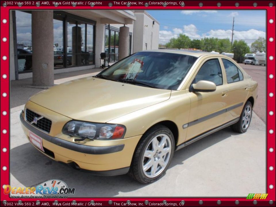 2002 Volvo S60 2.4T AWD Maya Gold Metallic / Graphite Photo #1