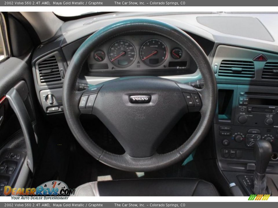2002 Volvo S60 2.4T AWD Maya Gold Metallic / Graphite Photo #7