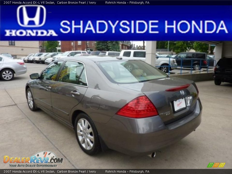 2007 Honda Accord EX-L V6 Sedan Carbon Bronze Pearl / Ivory Photo #2