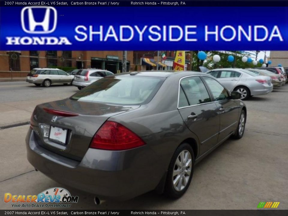 2007 Honda Accord EX-L V6 Sedan Carbon Bronze Pearl / Ivory Photo #4