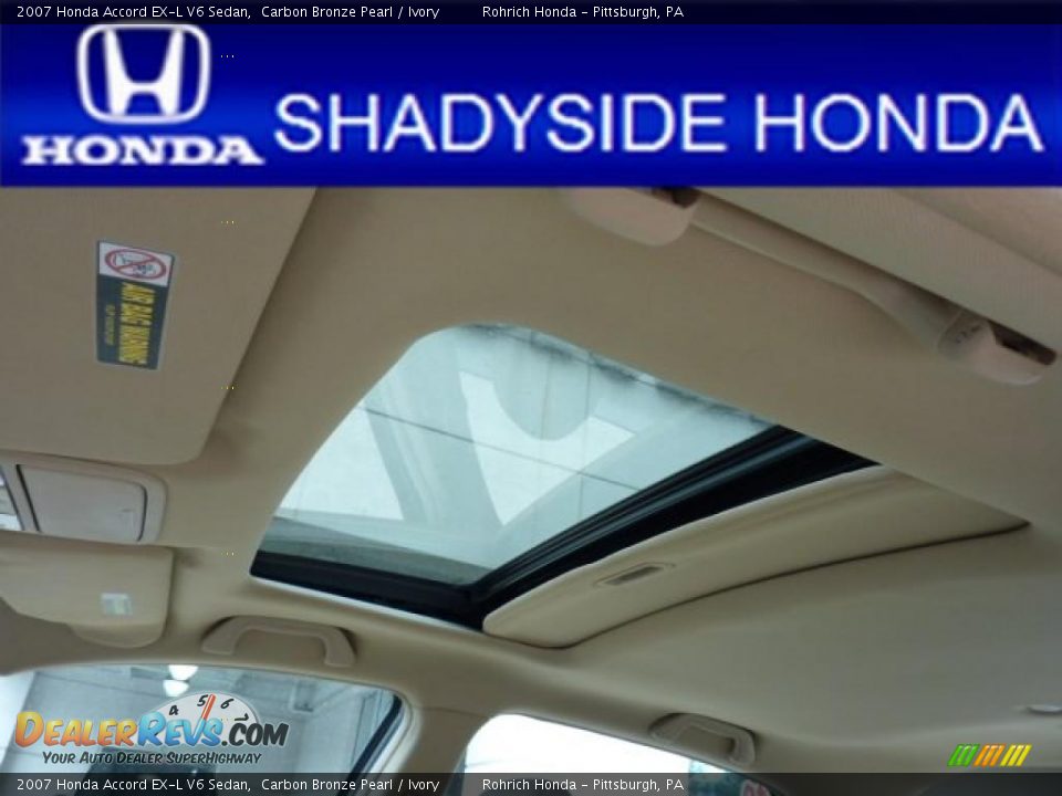 2007 Honda Accord EX-L V6 Sedan Carbon Bronze Pearl / Ivory Photo #8