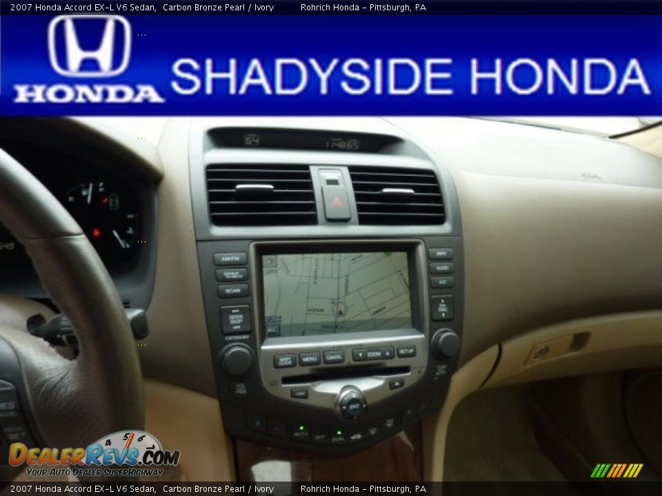 2007 Honda Accord EX-L V6 Sedan Carbon Bronze Pearl / Ivory Photo #9