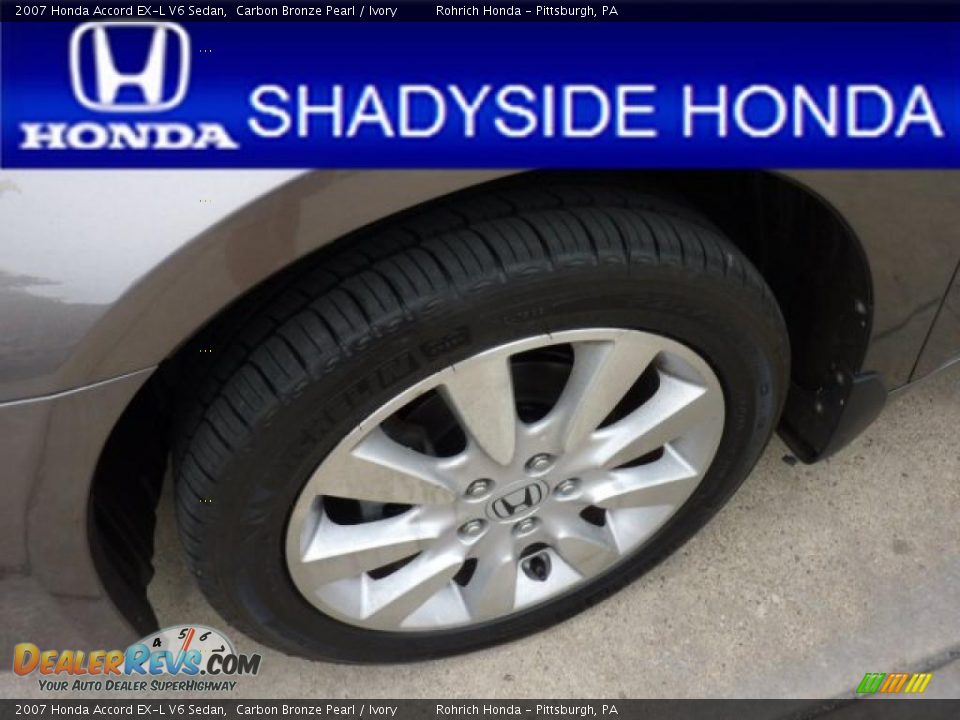 2007 Honda Accord EX-L V6 Sedan Carbon Bronze Pearl / Ivory Photo #12