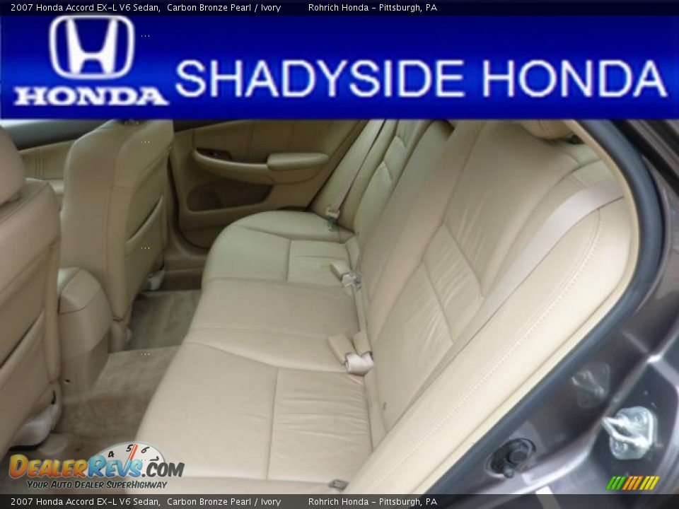 2007 Honda Accord EX-L V6 Sedan Carbon Bronze Pearl / Ivory Photo #13