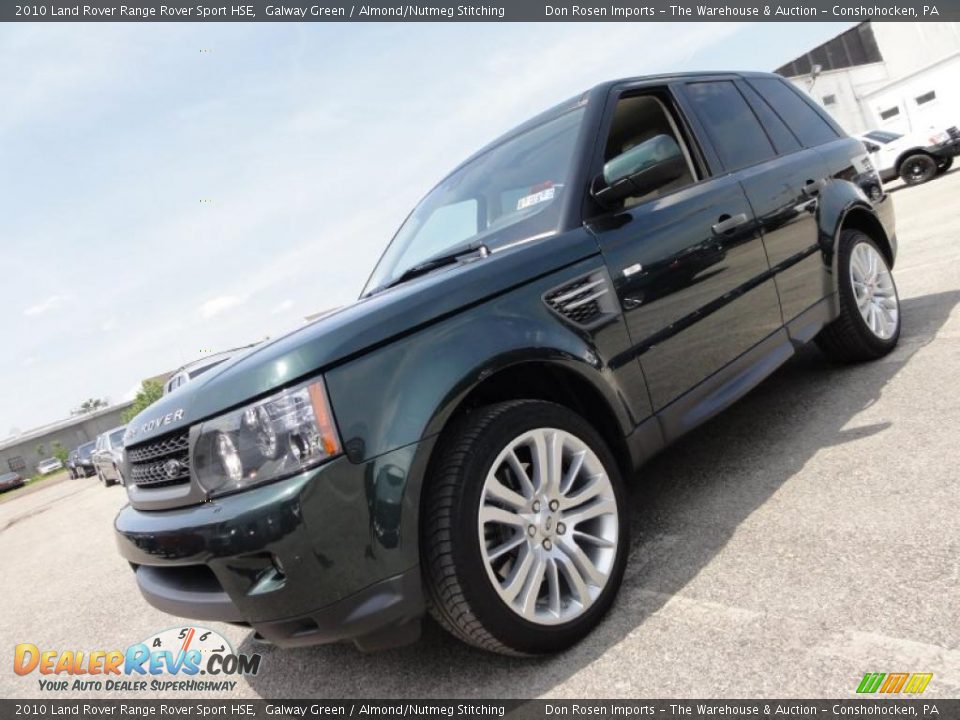 2010 Land Rover Range Rover Sport HSE Galway Green / Almond/Nutmeg Stitching Photo #2