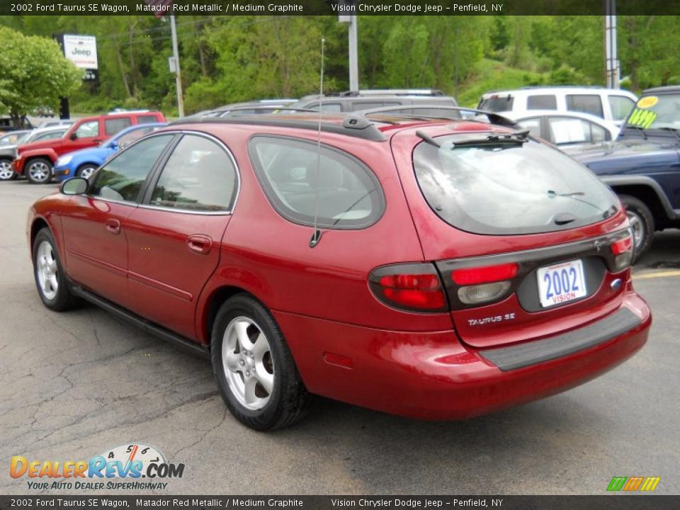 2002 Ford Taurus SE Wagon Matador Red Metallic / Medium Graphite Photo #15