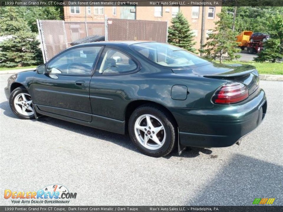 1999 Pontiac Grand Prix GT Coupe Dark Forest Green Metallic / Dark Taupe Photo #4