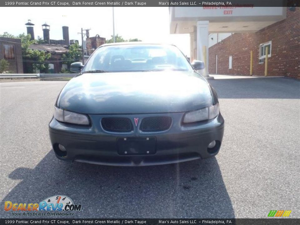 1999 Pontiac Grand Prix GT Coupe Dark Forest Green Metallic / Dark Taupe Photo #10