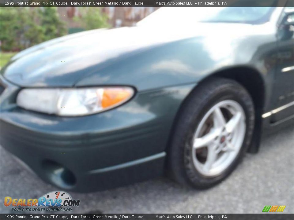 1999 Pontiac Grand Prix GT Coupe Dark Forest Green Metallic / Dark Taupe Photo #16