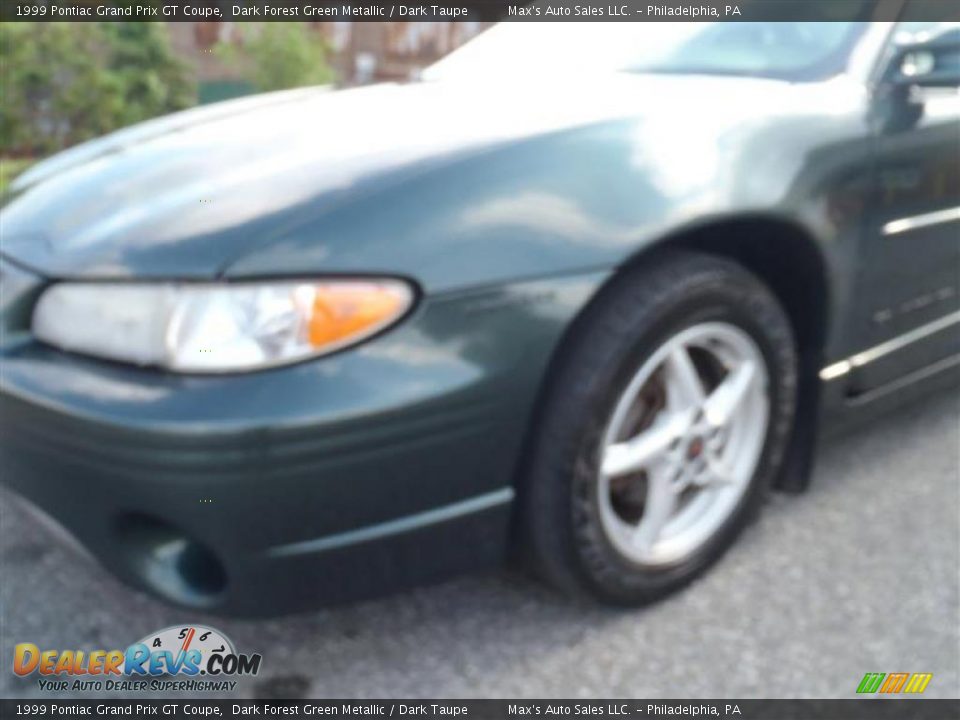 1999 Pontiac Grand Prix GT Coupe Dark Forest Green Metallic / Dark Taupe Photo #17