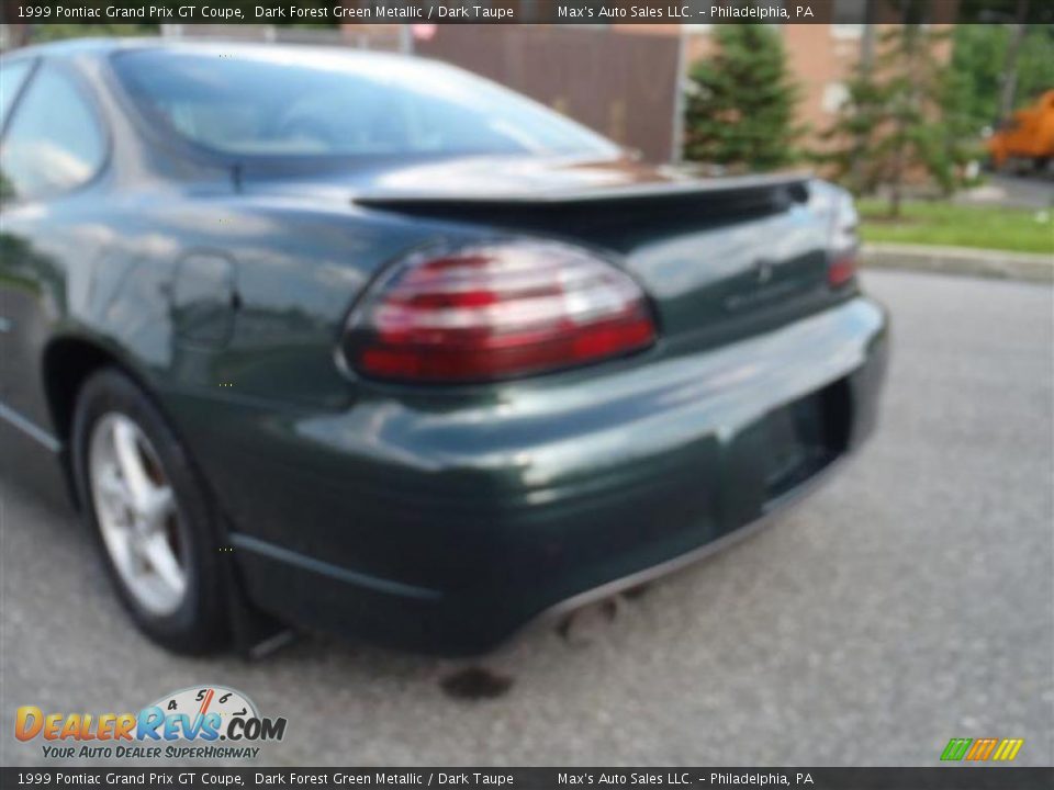 1999 Pontiac Grand Prix GT Coupe Dark Forest Green Metallic / Dark Taupe Photo #21