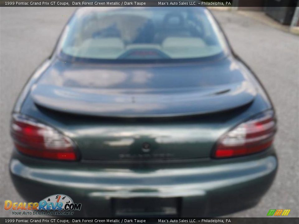 1999 Pontiac Grand Prix GT Coupe Dark Forest Green Metallic / Dark Taupe Photo #22