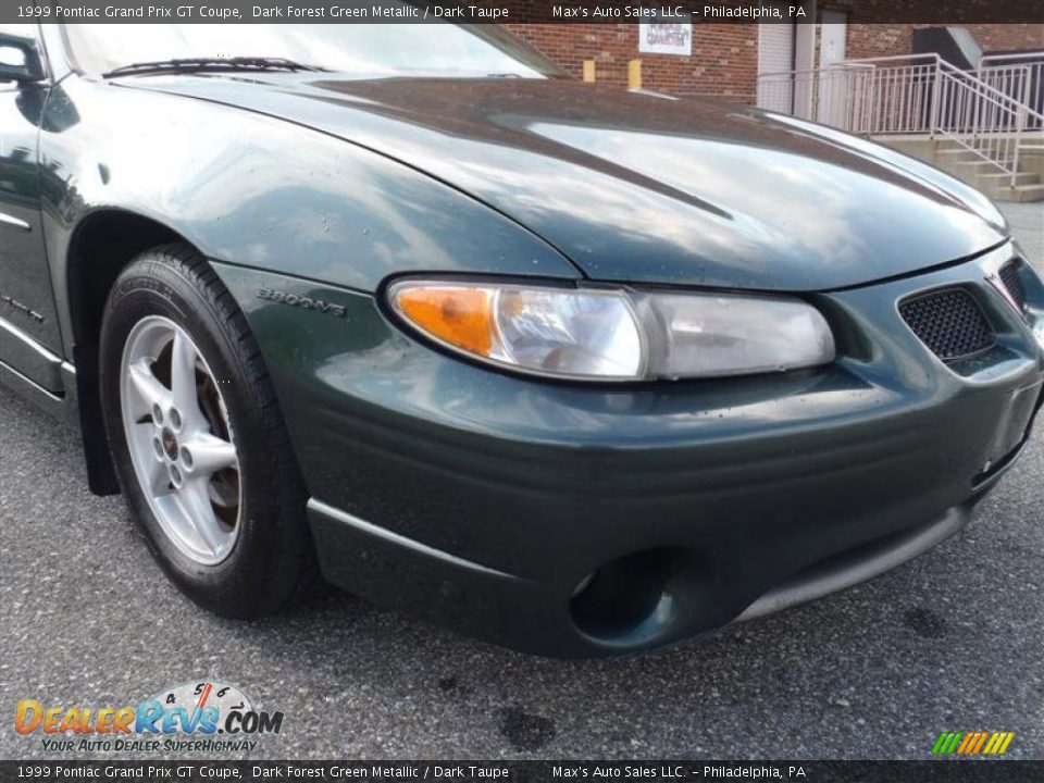 1999 Pontiac Grand Prix GT Coupe Dark Forest Green Metallic / Dark Taupe Photo #26