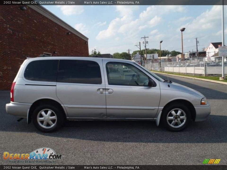 2002 Nissan Quest GXE Quicksilver Metallic / Slate Photo #12