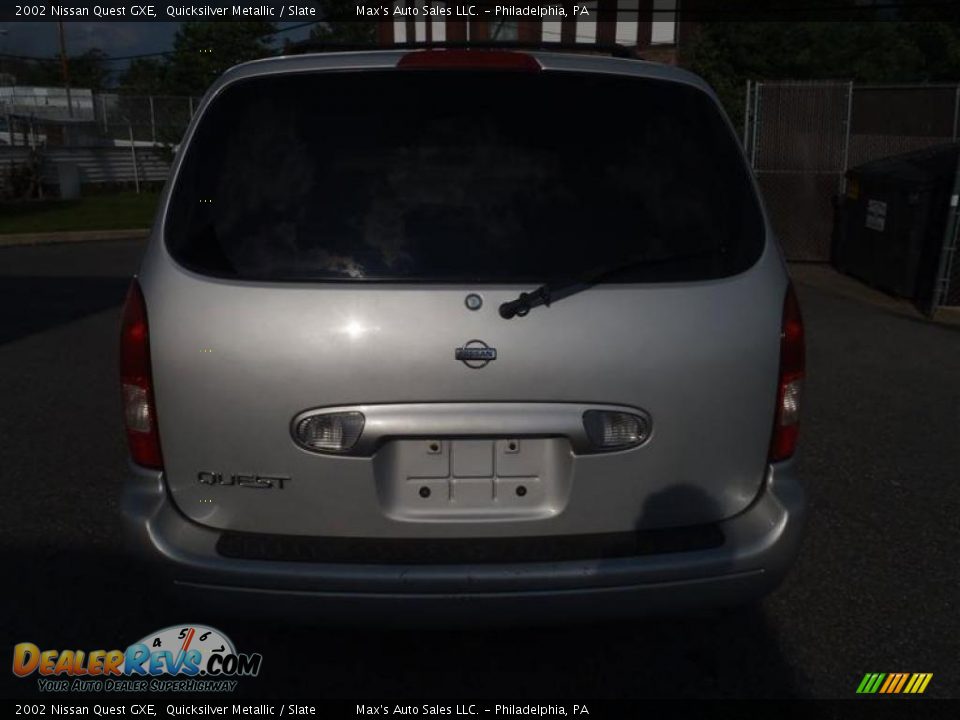 2002 Nissan Quest GXE Quicksilver Metallic / Slate Photo #17