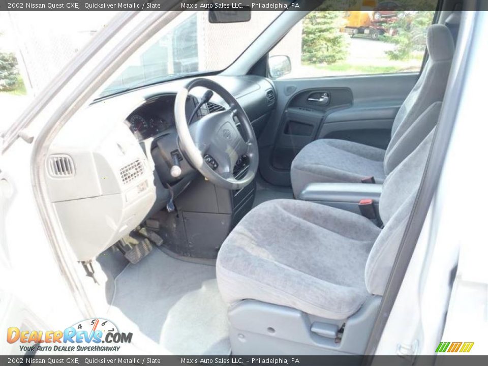 2002 Nissan Quest GXE Quicksilver Metallic / Slate Photo #26