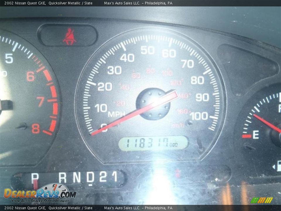 2002 Nissan Quest GXE Quicksilver Metallic / Slate Photo #33
