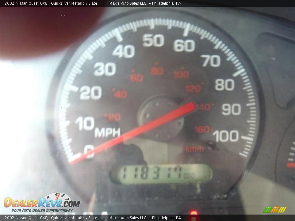 2002 Nissan Quest GXE Quicksilver Metallic / Slate Photo #35